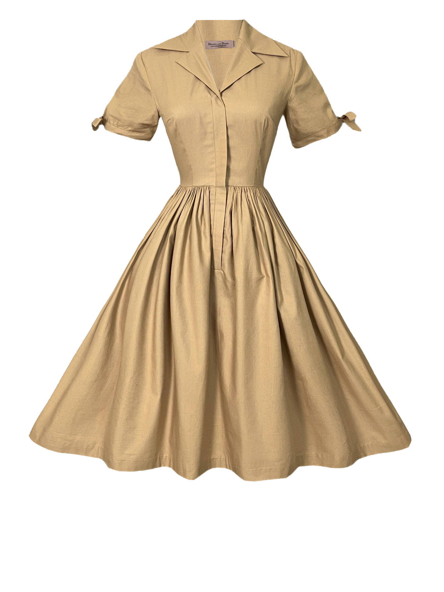 RTS - 2XL - Trudie Dress Camel Beige Cotton