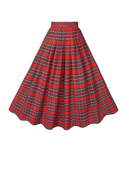 MTO - Ruby Skirt "Christmas Gone Plaid"