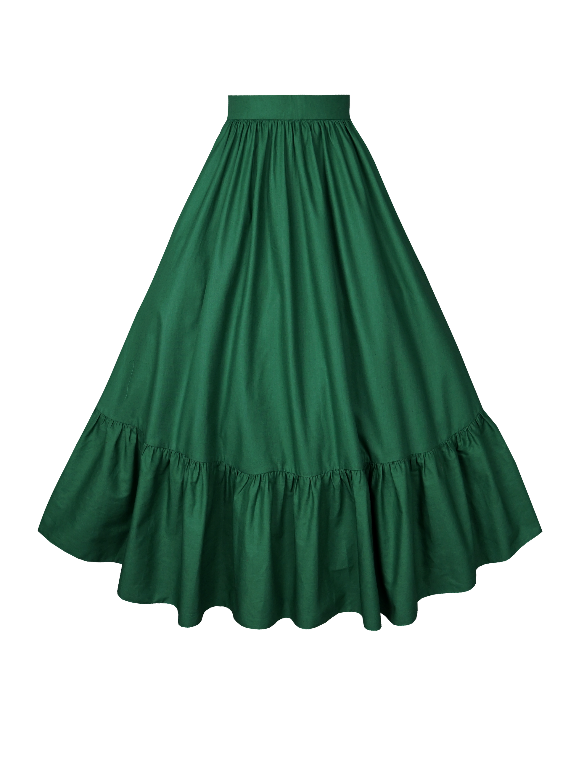 MTO - Rosita Skirt Pine Green Cotton