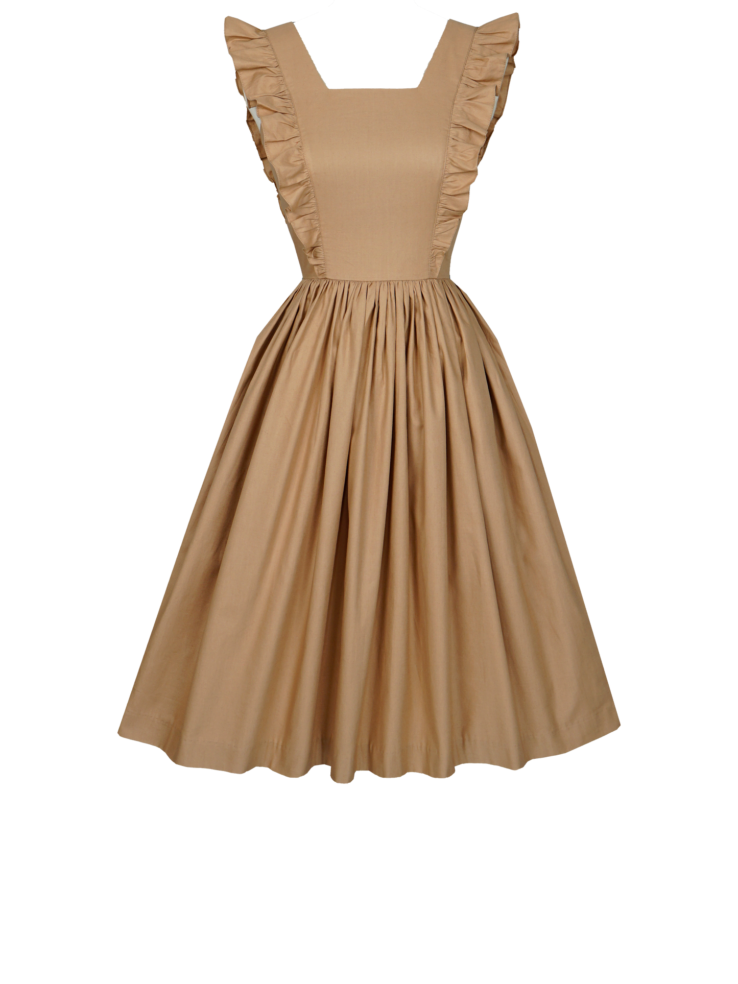 MTO - Lorraine Dress Camel Beige Cotton