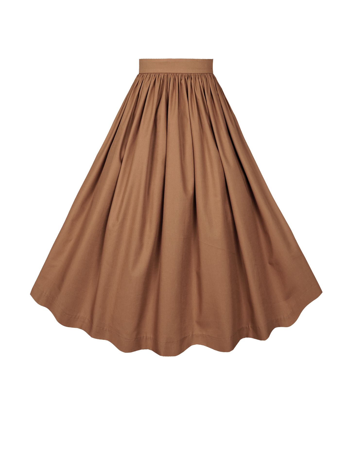 MTO - Lola Skirt in Chocolate Brown Cotton