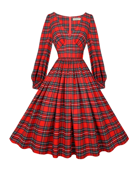 MTO - Harlow Dress in "Christmas Gone Plaid"
