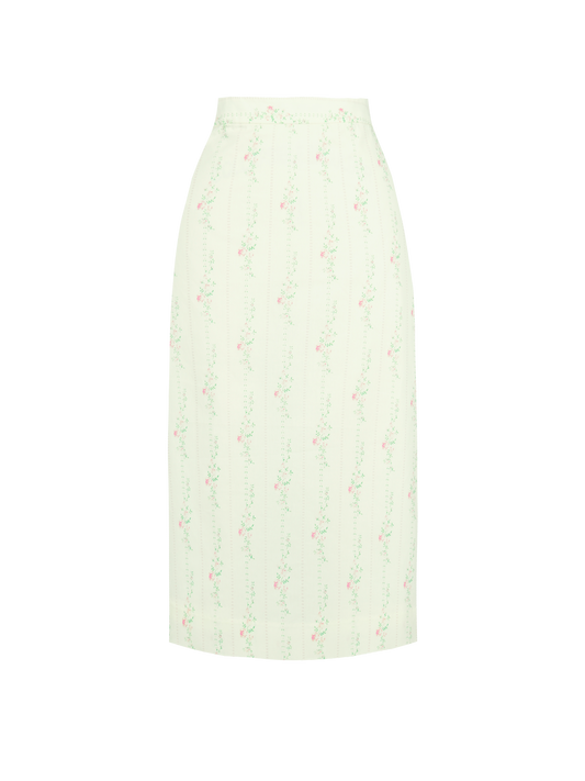 MTO - Draper Skirt "Lemon Drop Ribbon"