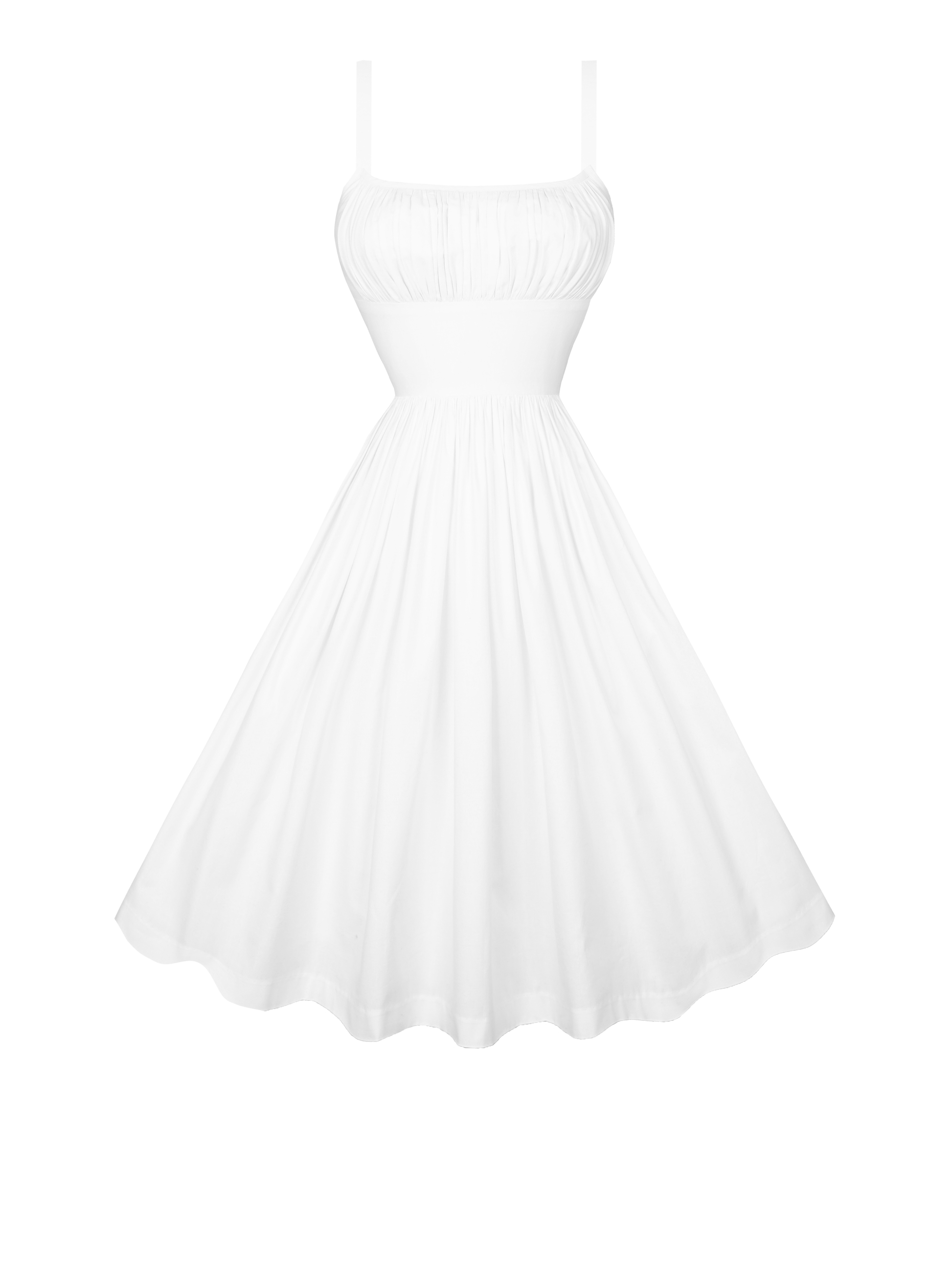 MTO - Grace Dress in White Cotton