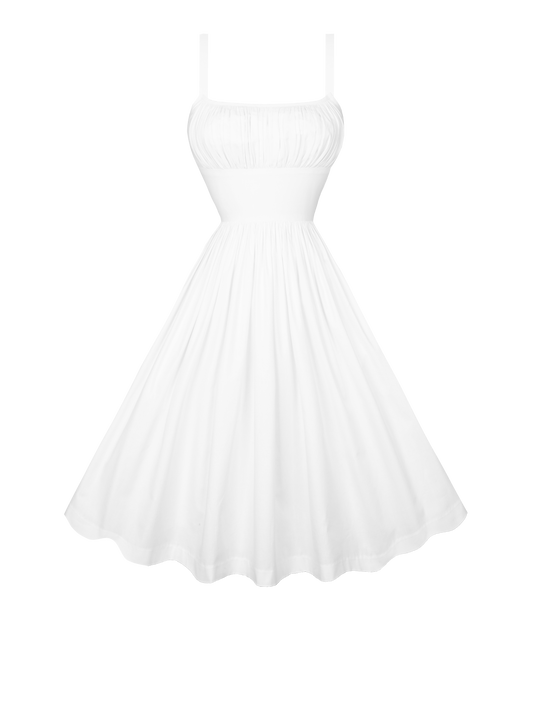 MTO - Grace Dress in White Cotton