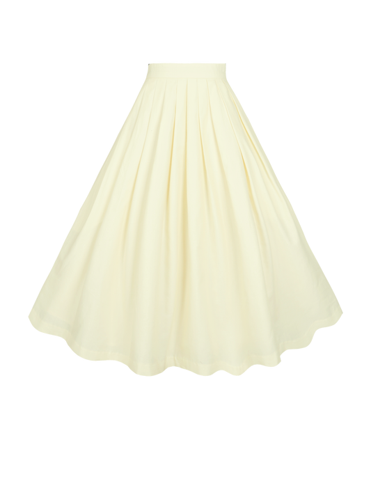 MTO - Ruby Skirt Buttercream Cotton