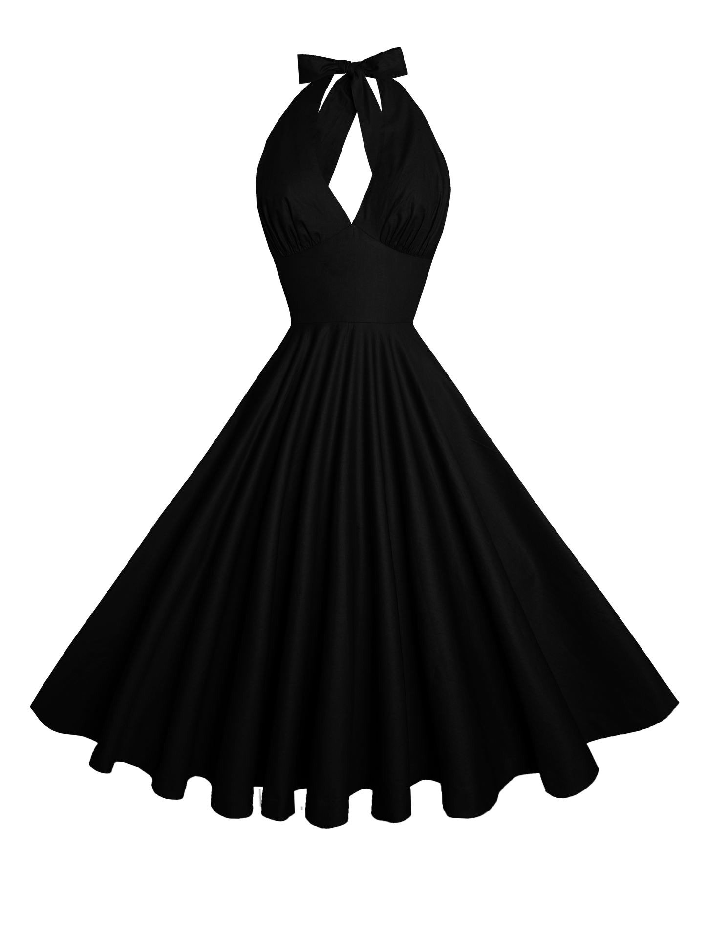 MTO - Mansfield Dress Raven Black Cotton