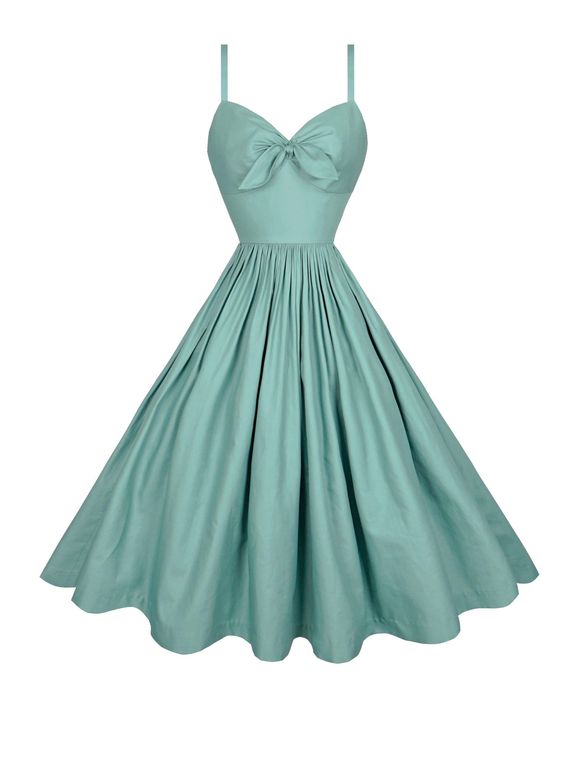 MTO - Josie Dress Jade Green Cotton