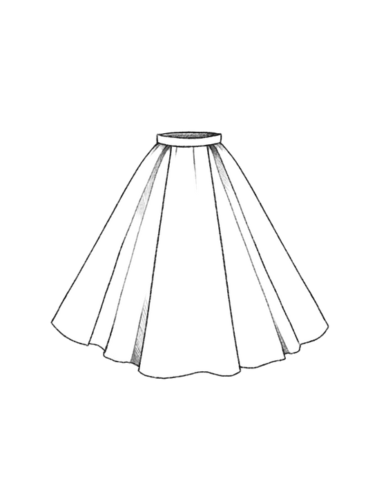 Front Pleated Skirt