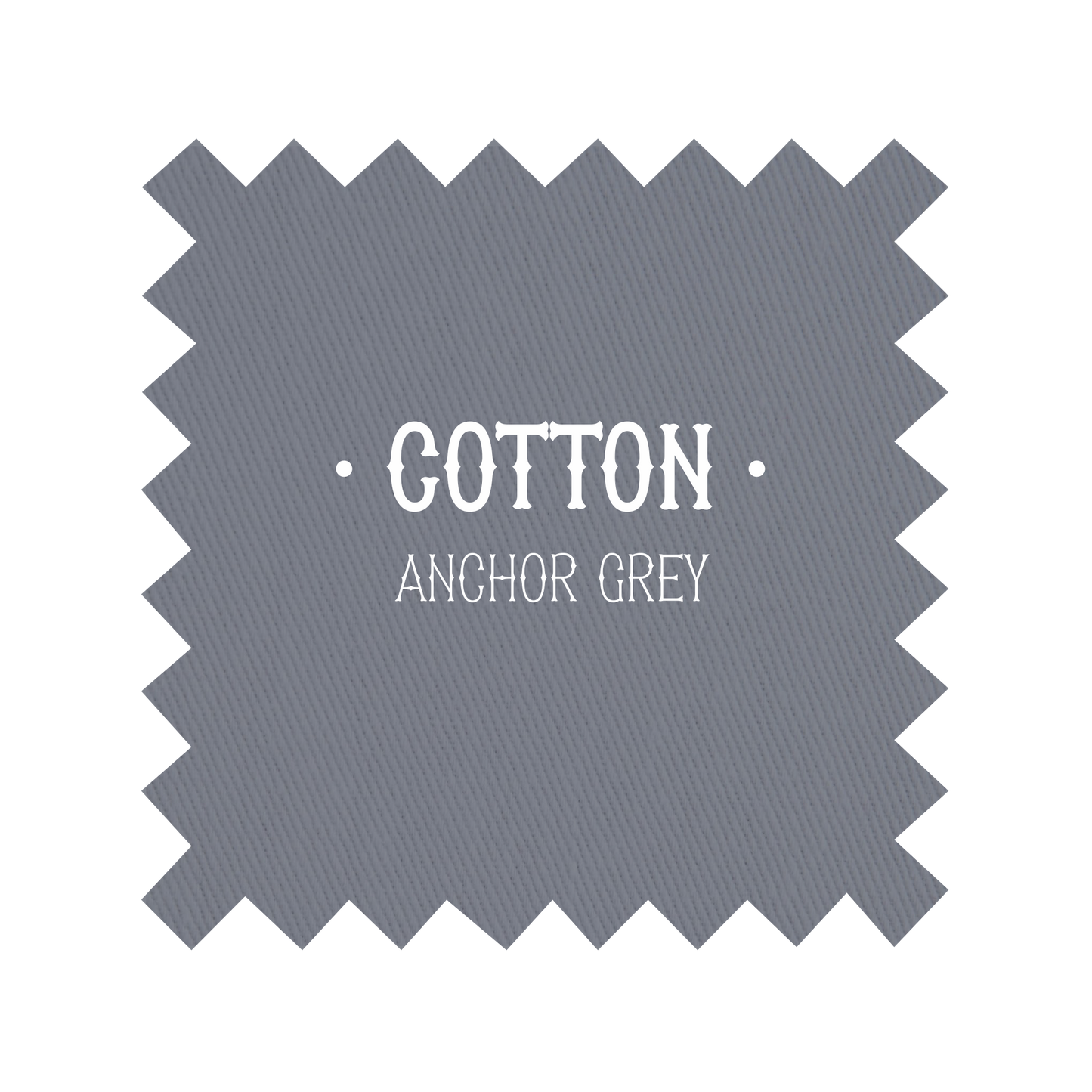 Fabric in Anchor Grey Cotton - By the Yard