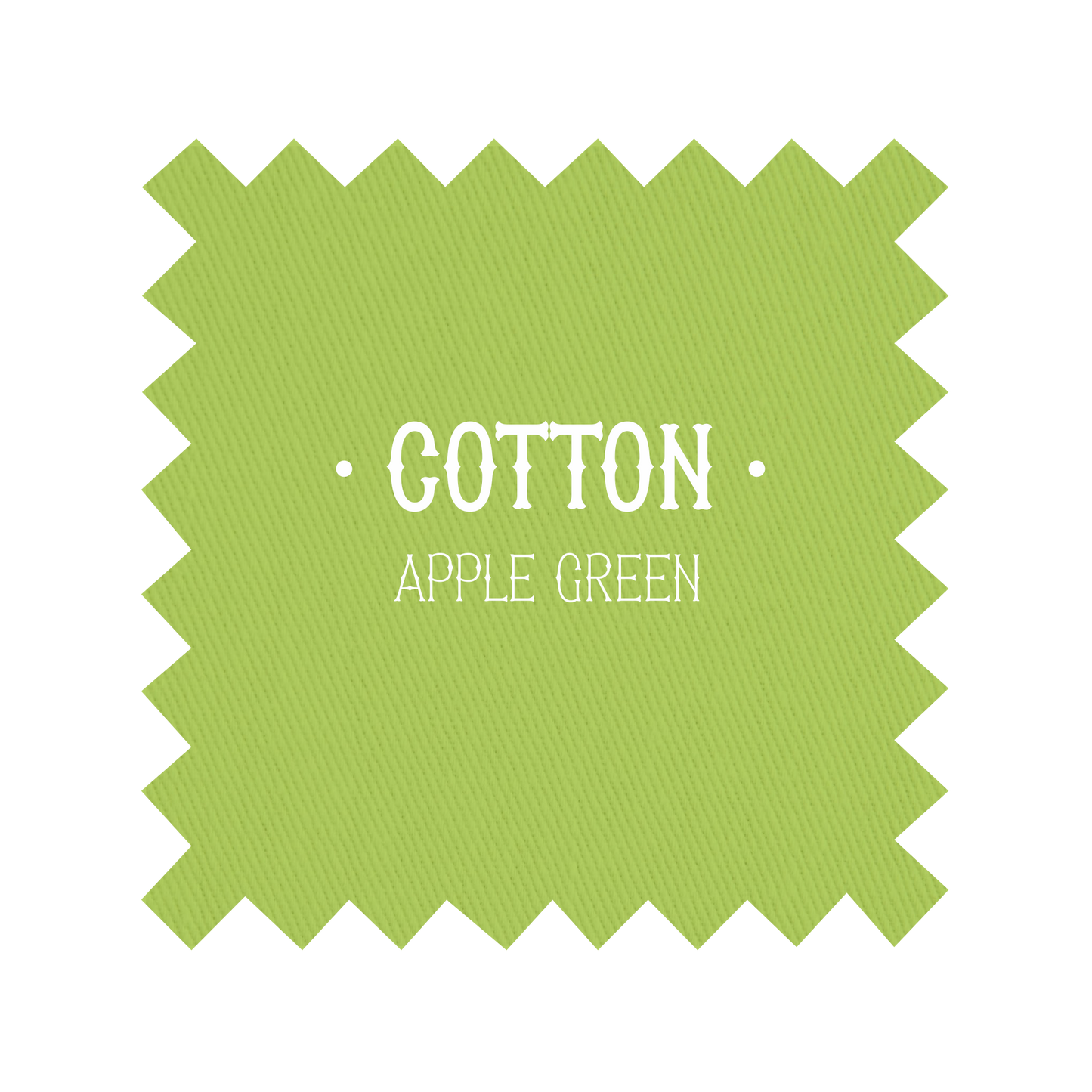Fabric in Apple Green Cotton - By the Yard
