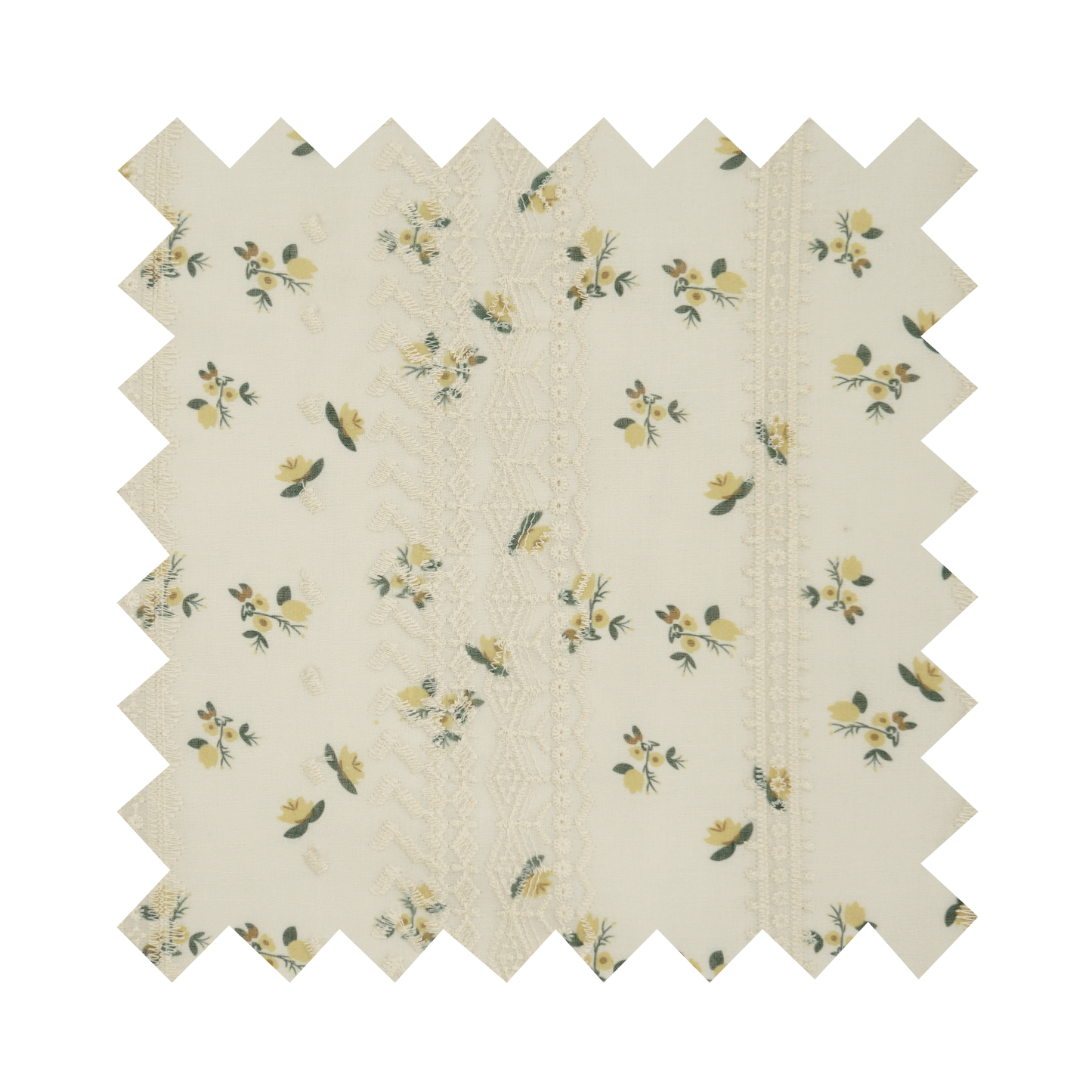 Fabric "April in Love" Yellow - By the Yard