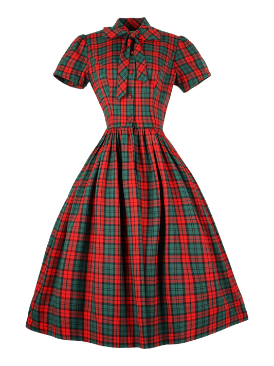MTO - Bonnie Dress "Plaid Tidings"