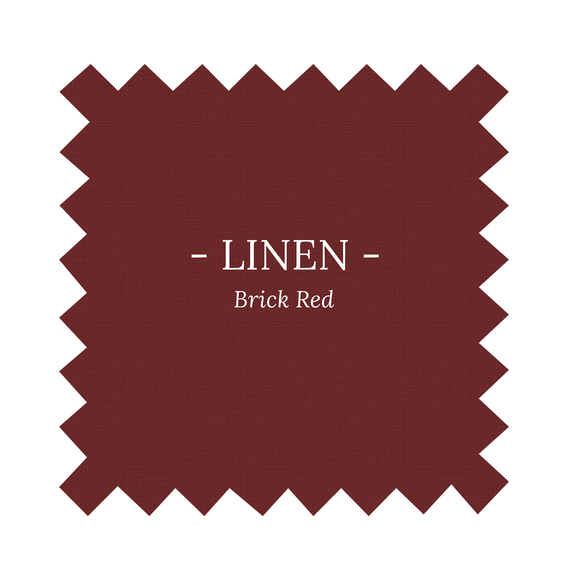 Fabric in Brick Red Linen - By the Yard