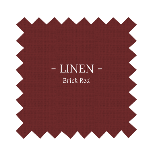 Fabric in Brick Red Linen - By the Yard