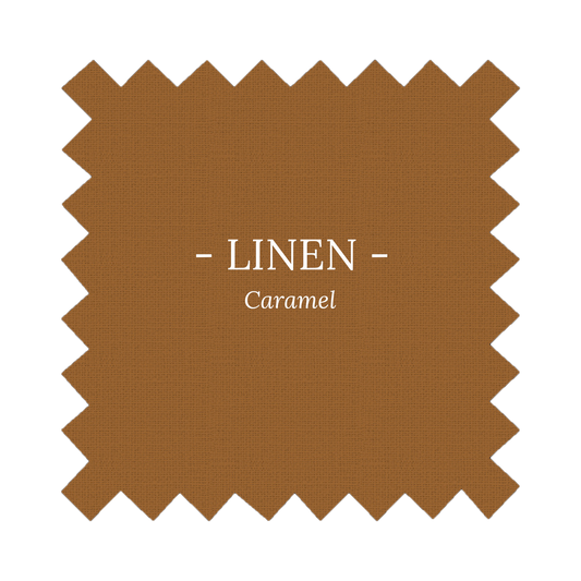 Fabric in Caramel Linen - By the Yard