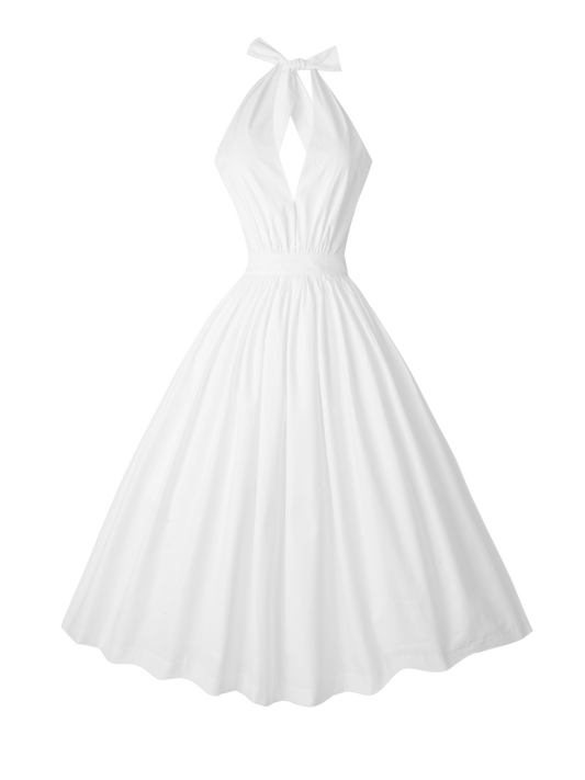 MTO - Charlotte Dress White Cotton