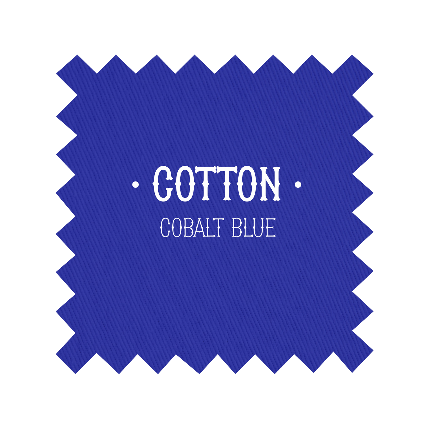 Fabric in Cobalt Blue Cotton - By the Yard