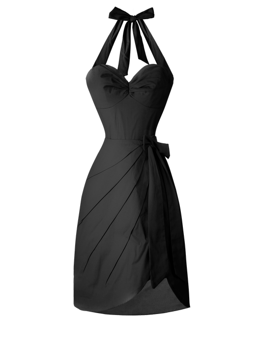 MTO - Curstie 2-Piece Set Raven Black Cotton