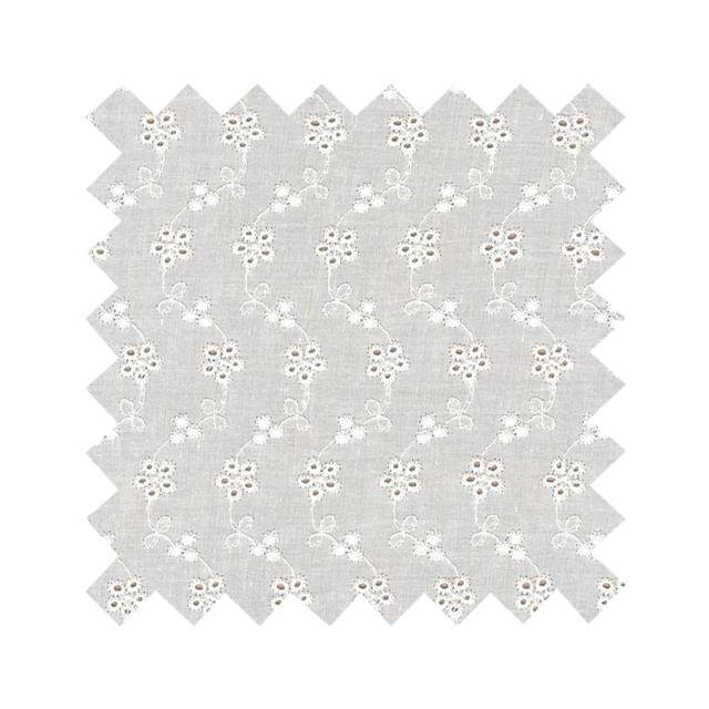 Fabric "Forget Me Not" White Eyelet - By the Yard
