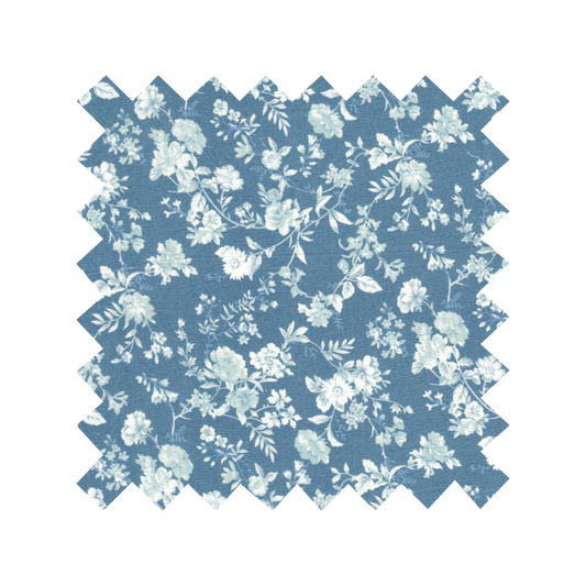 Fabric "Garden Wall" Blue - By the Yard