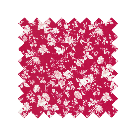 Fabric "Garden Wall" Red - By the Yard