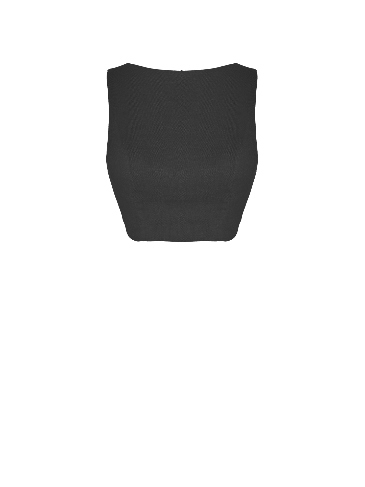 RTS - Size S - Georgia Top in Raven Black Cotton - 40% Off