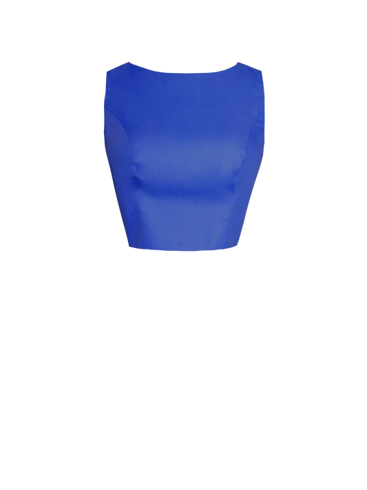RTS - XL - Georgia Top Cobalt Blue Cotton