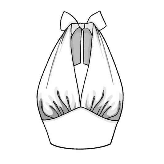 RTS - S - Ginger Top Pine Green Gingham - Small Checks