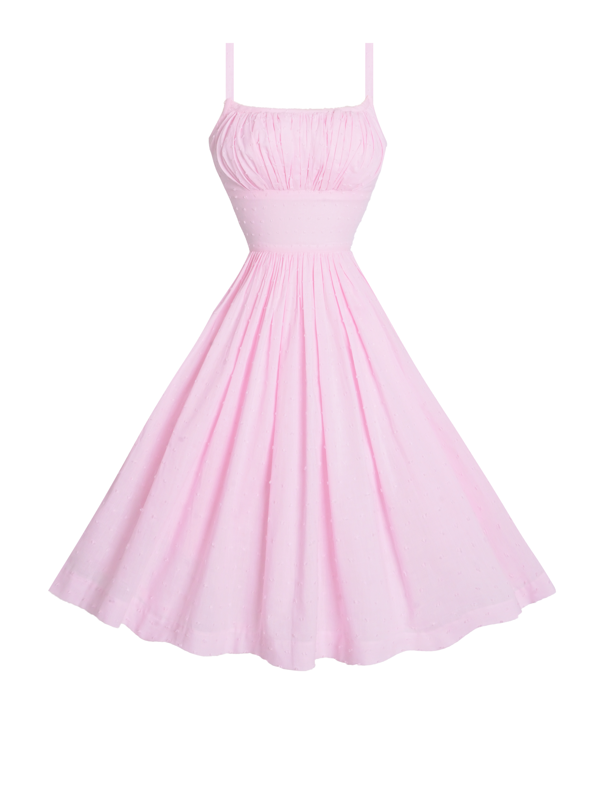 MTO - Grace Dress in "Dotted Swiss" Pale Pink