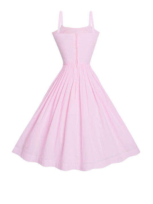 RTS - S - Grace Dress "Dotted Swiss" Pale Pink