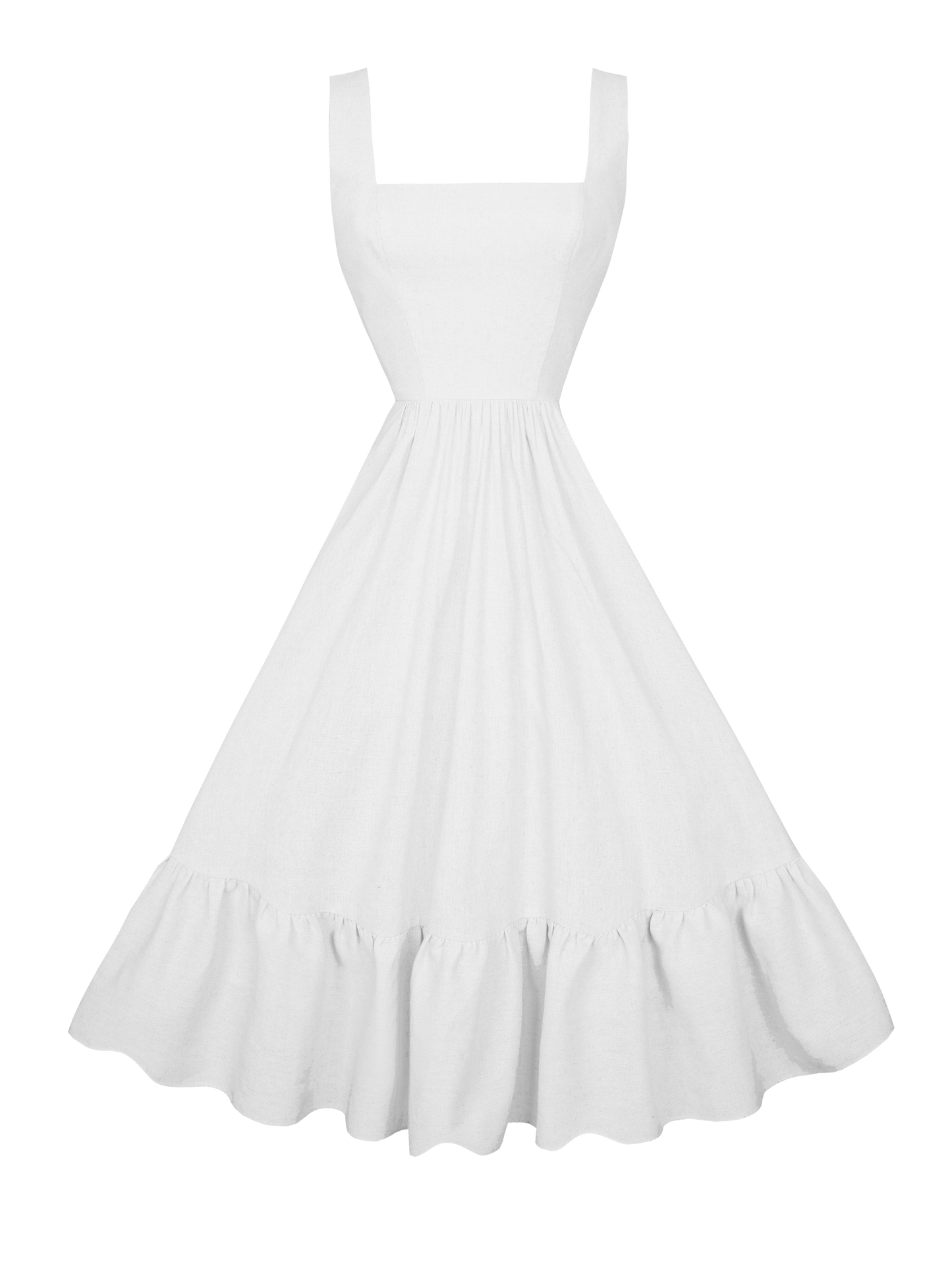 RTS - S - Henrietta Dress White Cotton