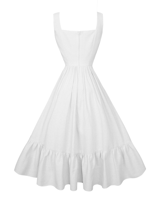 RTS - S - Henrietta Dress White Cotton