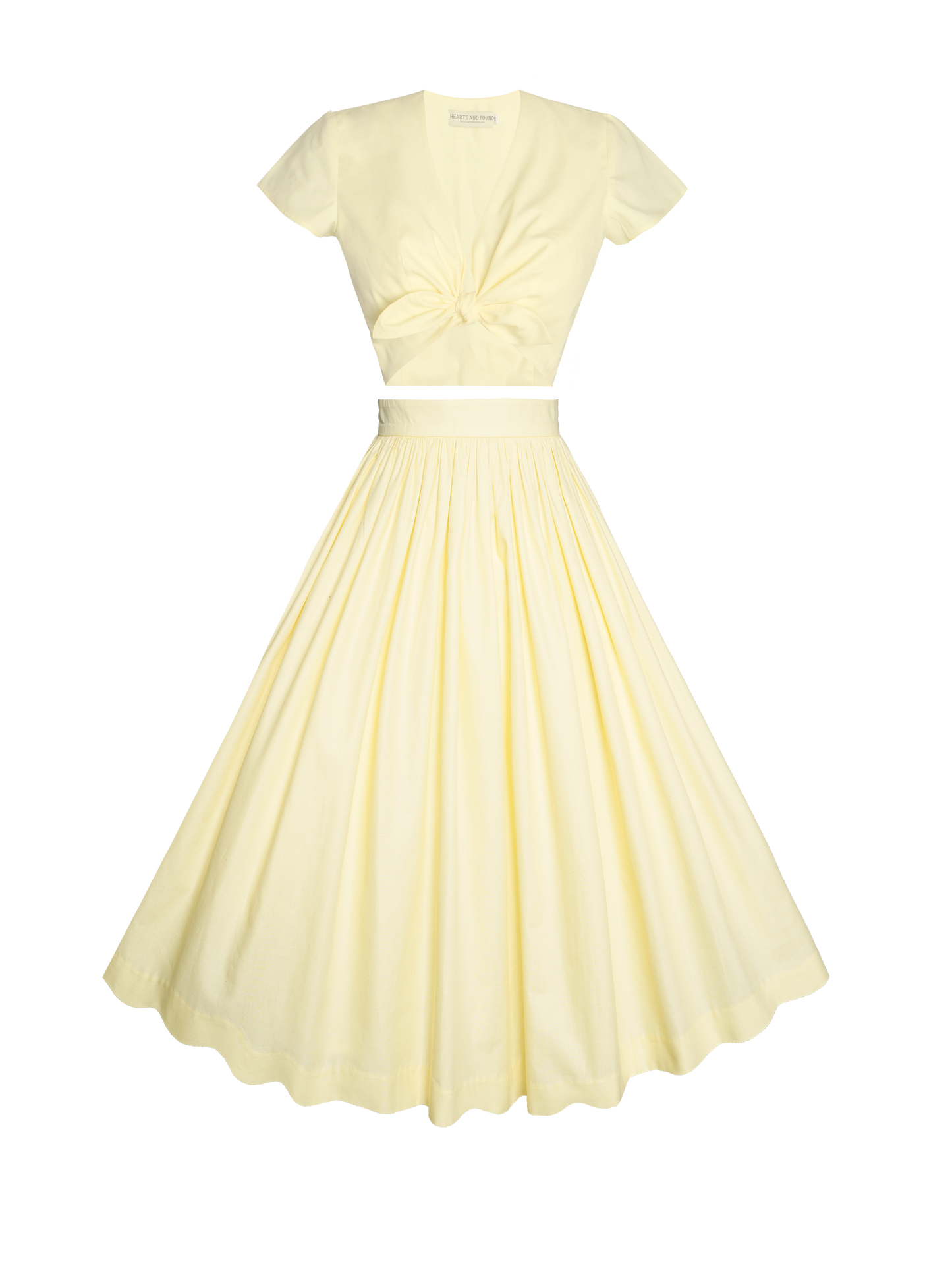 MTO - Joan Lola Set Pale Yellow Cotton "I can't believe its not Butter"