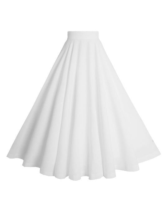 MTO - Lindy Skirt White Cotton