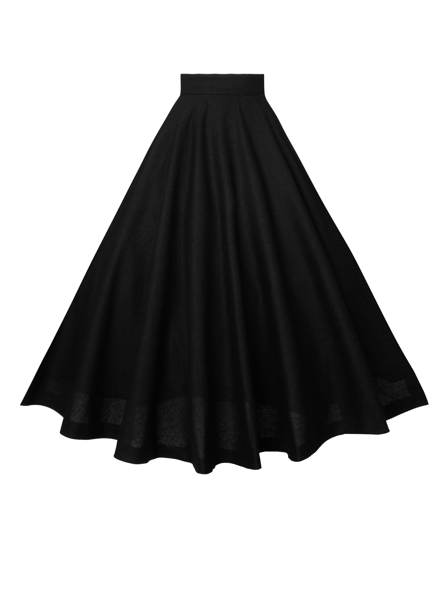 MTO - Lindy Skirt in Midnight Black Linen