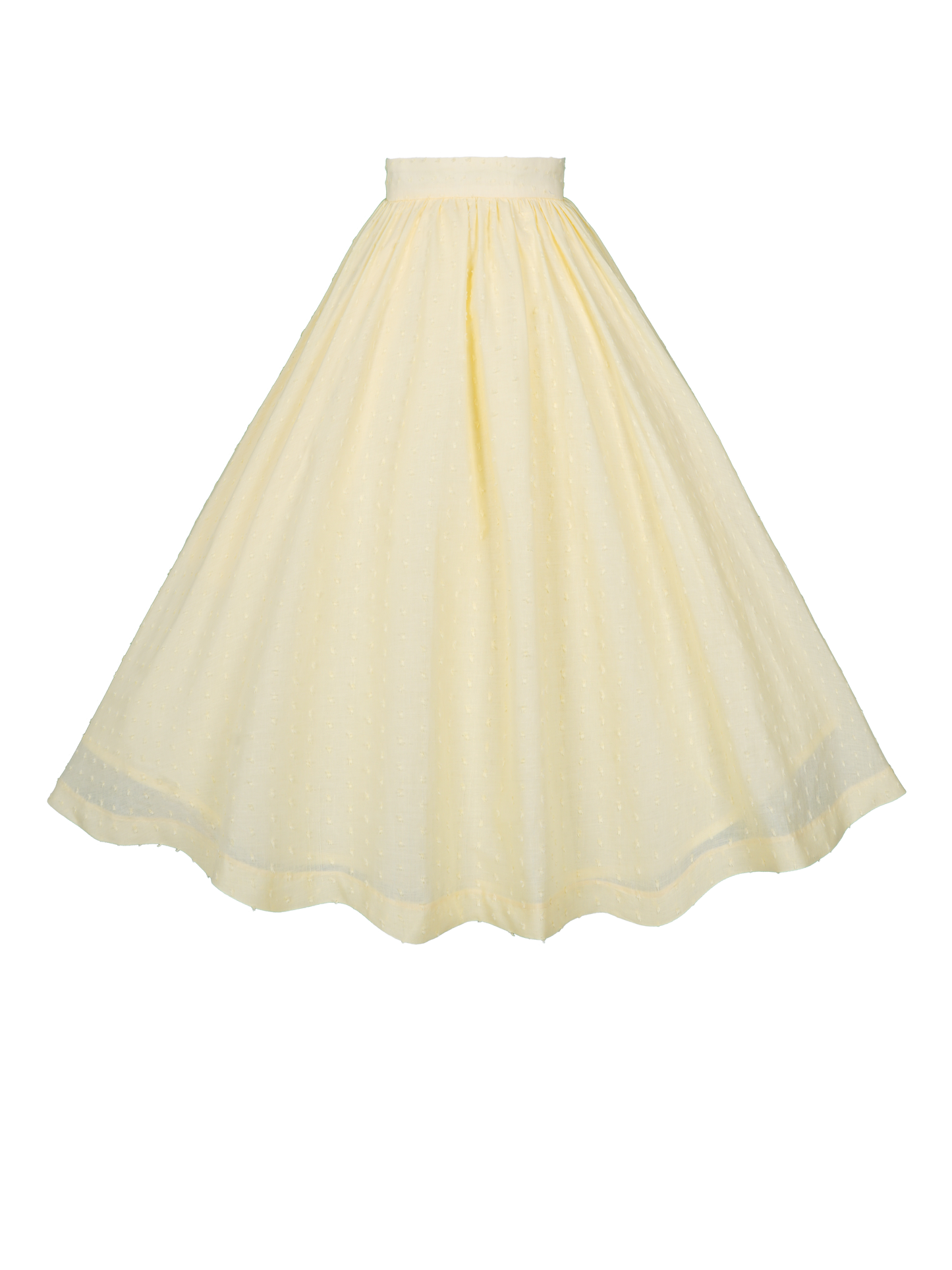MTO - Lola Skirt "Dotted Swiss" Pale Yellow