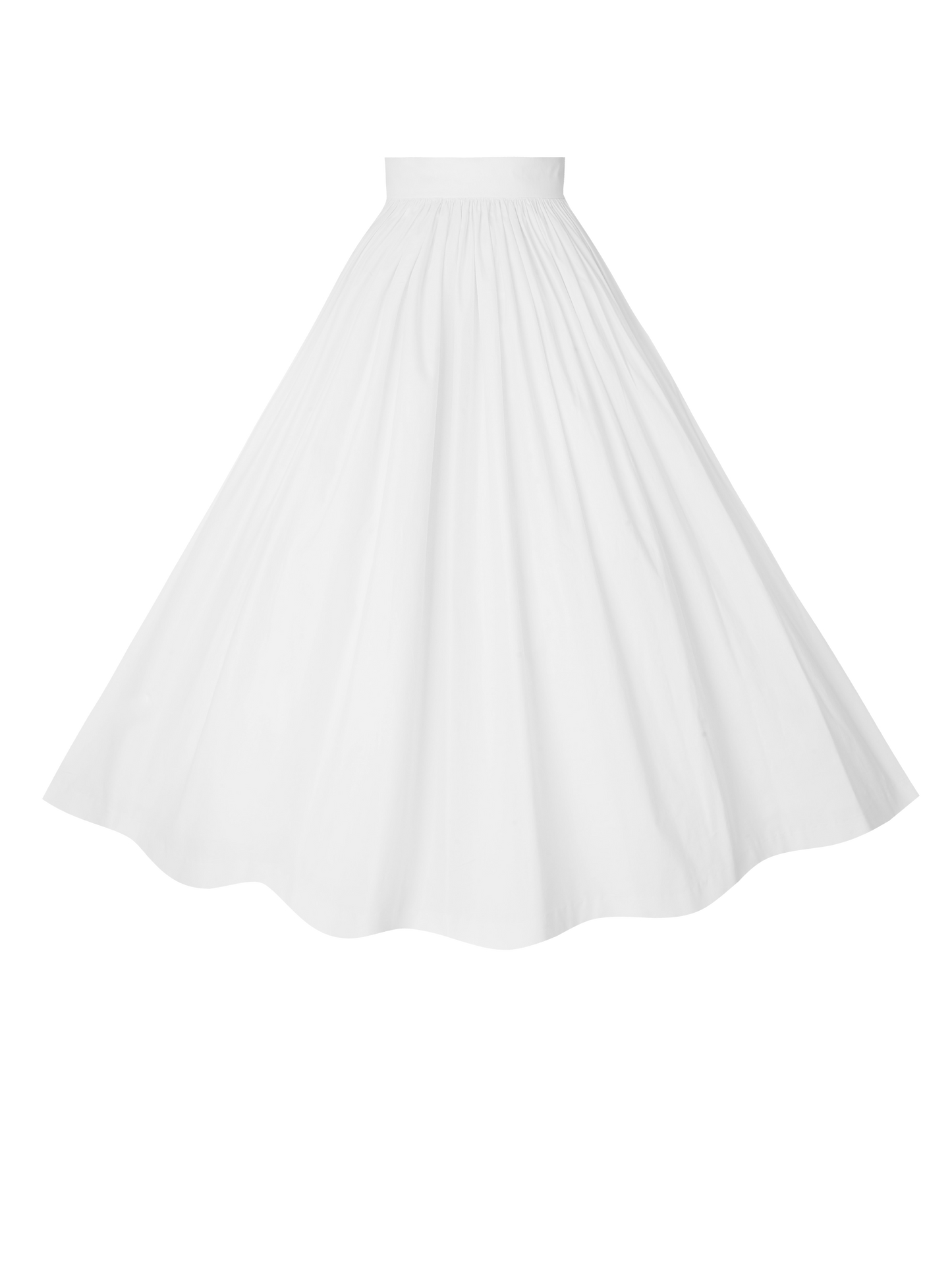 RTS - 2XL - Lola Skirt White Cotton