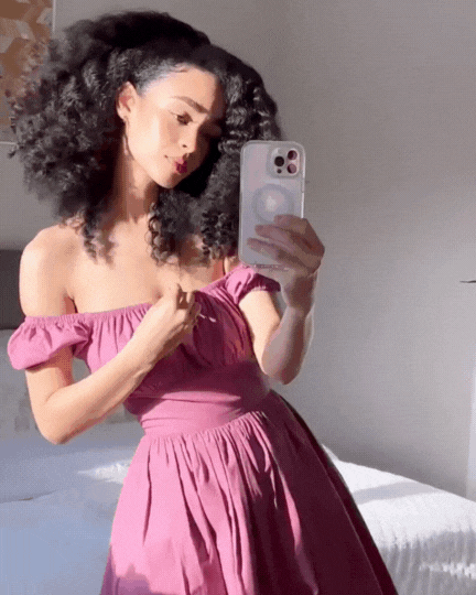 MTO - Loretta Dress in Mauve Rose Cotton