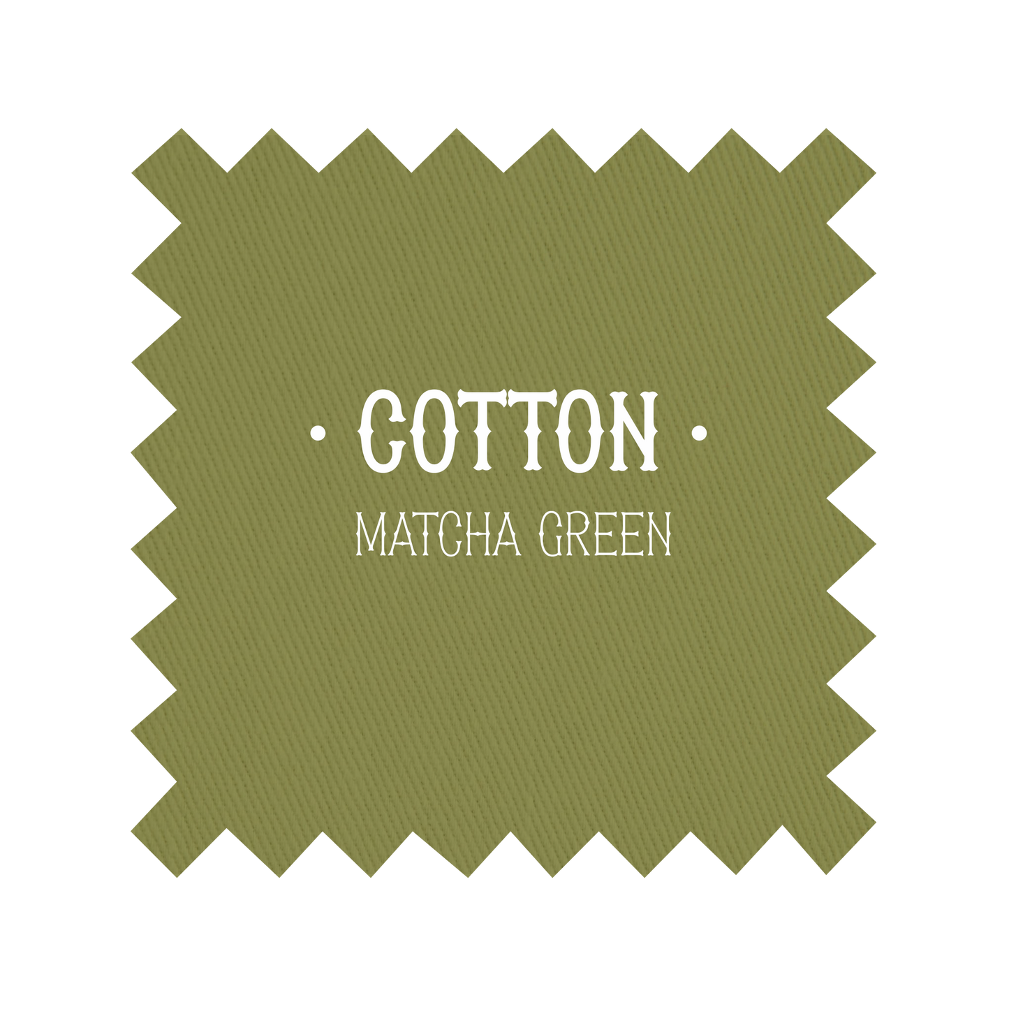 Fabric in Matcha Green Cotton - By the Yard