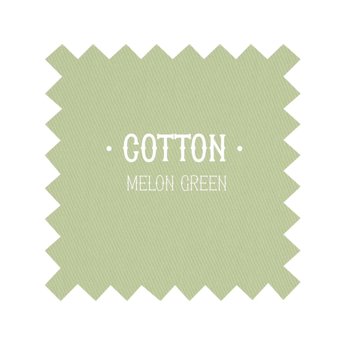 Fabric in Melon Green Cotton - By the Yard