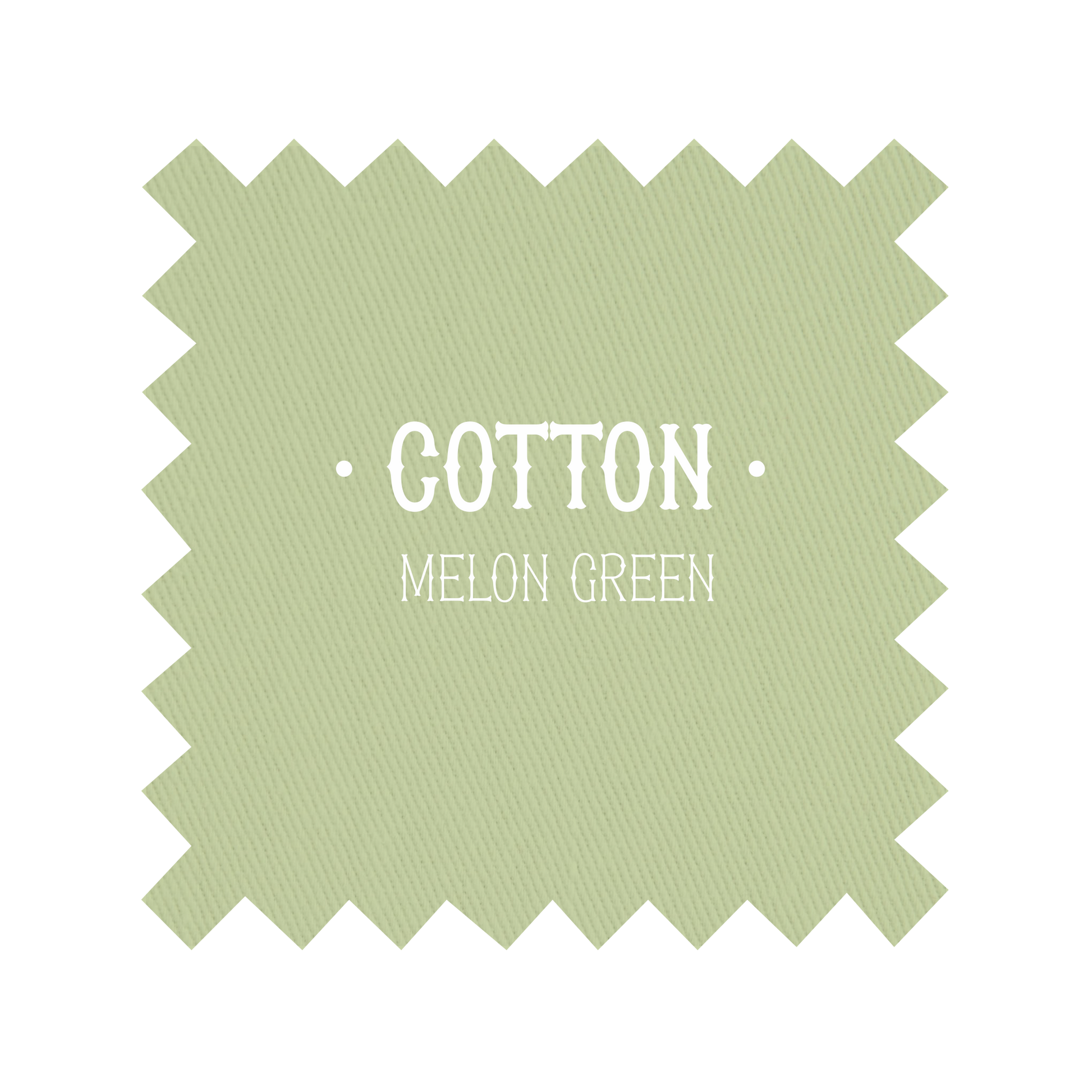 Fabric in Melon Green Cotton - By the Yard