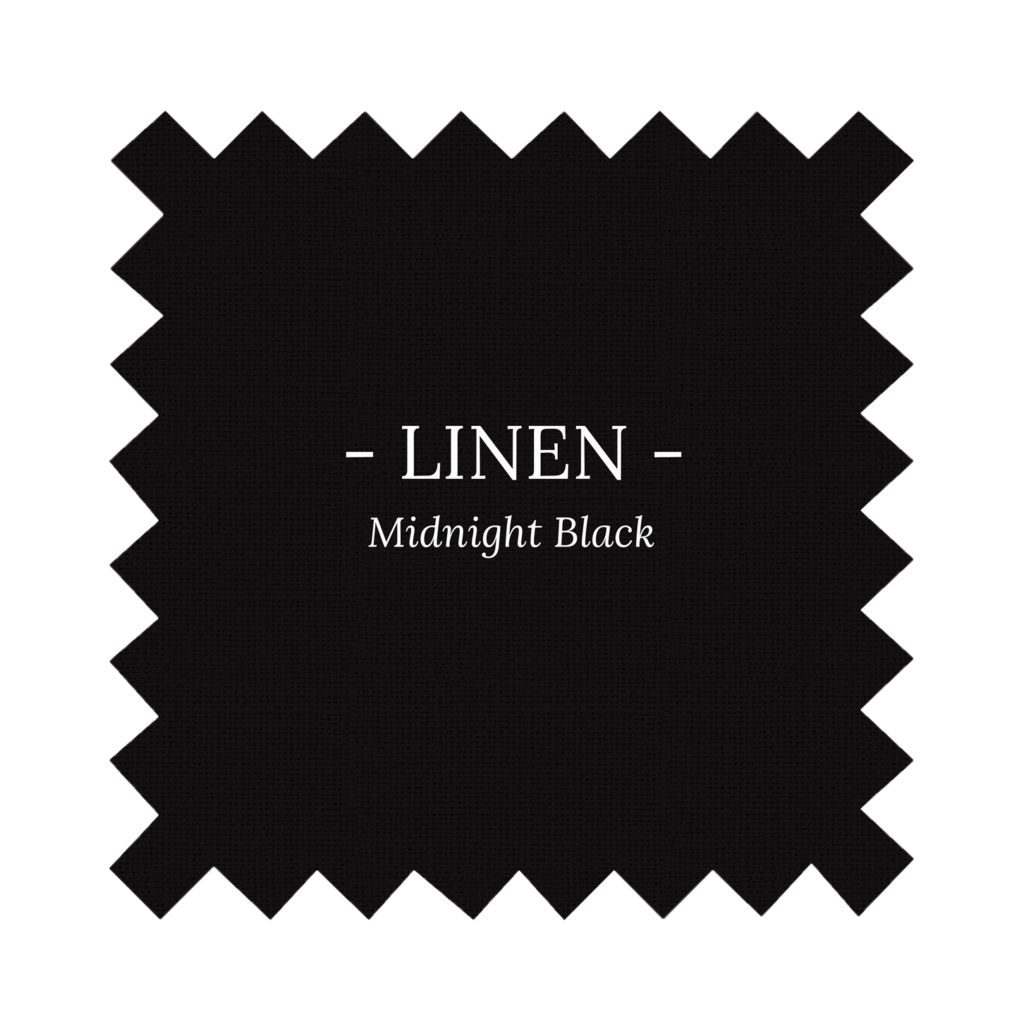 Fabric in Midnight Black Linen - By the Yard