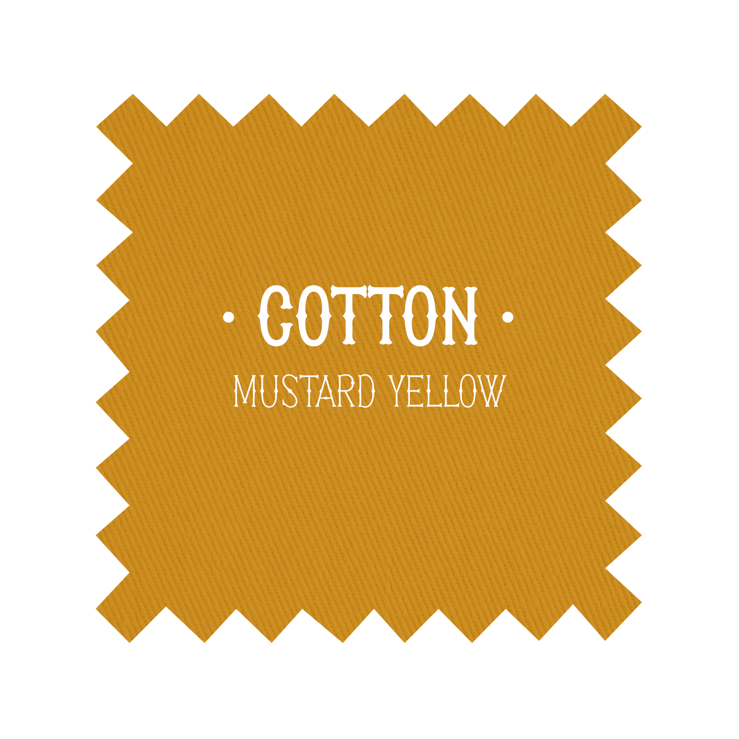 Fabric Mustard Yellow Cotton - By the Yard