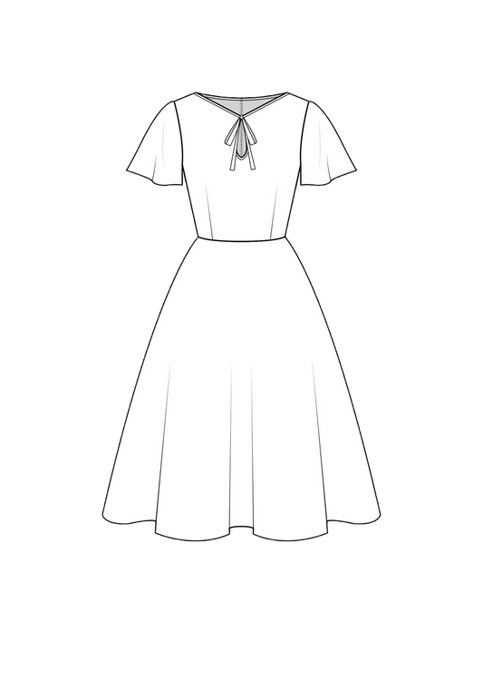 RTS - XL - Nancy Dress "Mulholland Plaid"