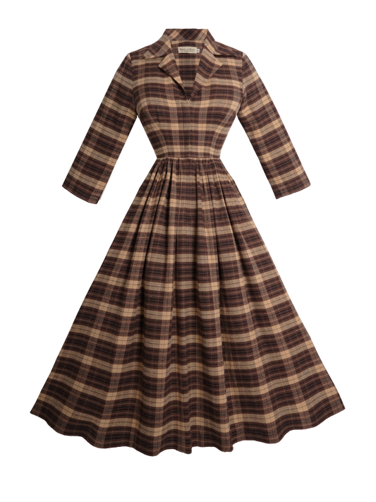 MTO - Natalie Dress in "Mulholland Plaid"
