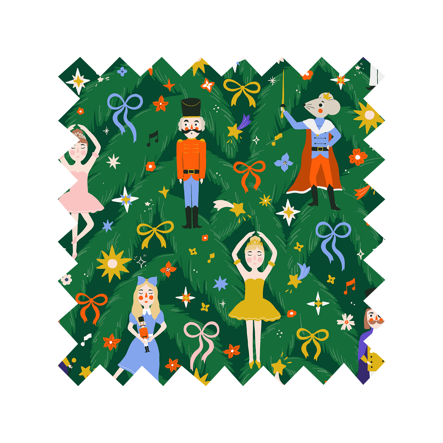 Fabric "Nutcracker Christmas" - By the Yard
