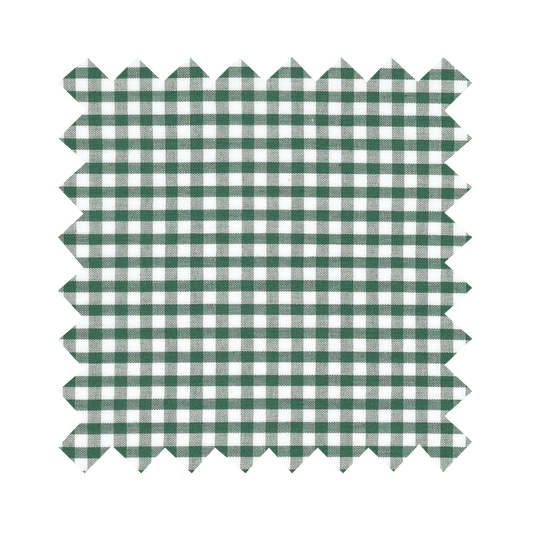 RTS - S - Ginger Top Pine Green Gingham - Small Checks