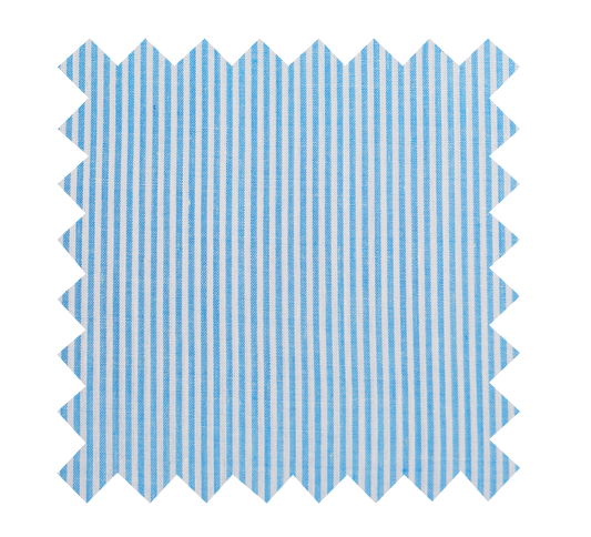 Fabric "Pinstripe Mini-Stripe" Blue - By the Yard