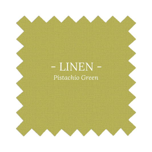 Fabric in Pistachio Green Linen - By the Yard